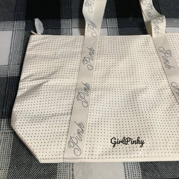 VS PINK BLACK FRIDAY 2025 LIMITED EDITION WINTER WHITE BLING TOTE BAG - Picture 4 of 12